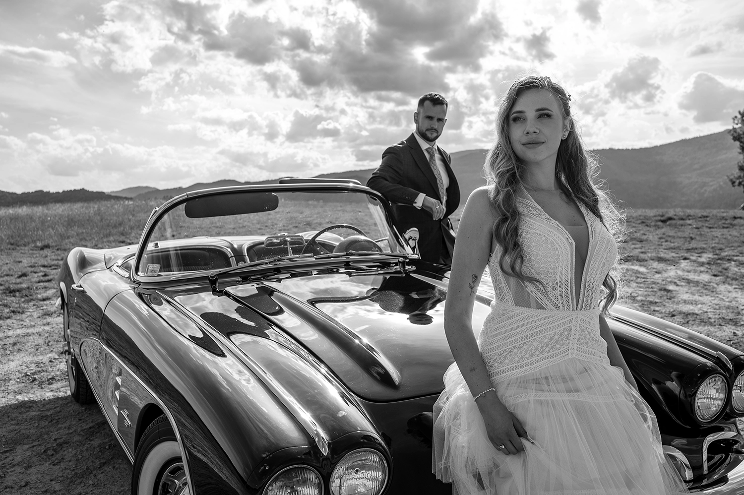 Fotografia-film-ślubny-z-autem-śląsk