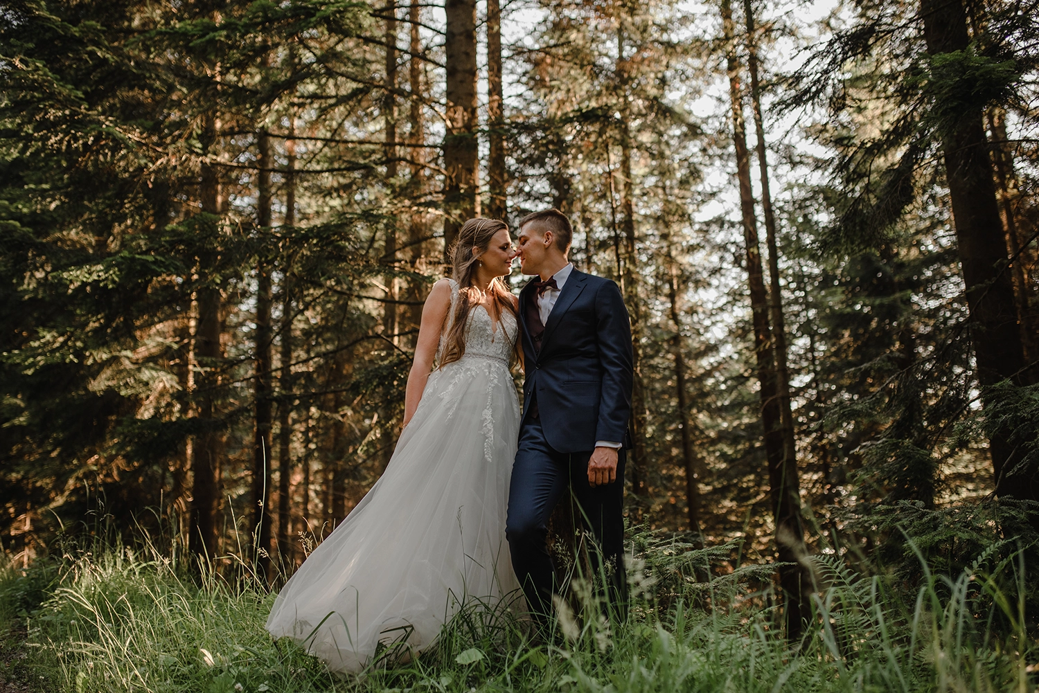 Sesja-ślubna-w-lesie-naturalna-bielsko-biała